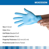 McKesson Confiderm 4.5C Nitrile Exam Gloves, Powder-Free, Textured, Non-Sterile - 14-652C-Box - LL Medico