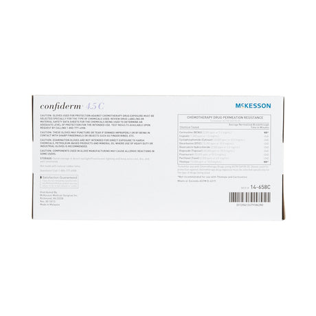 McKesson Confiderm 4.5C Nitrile Exam Gloves, Powder-Free, Textured, Non-Sterile - 14-652C-Box - LL Medico