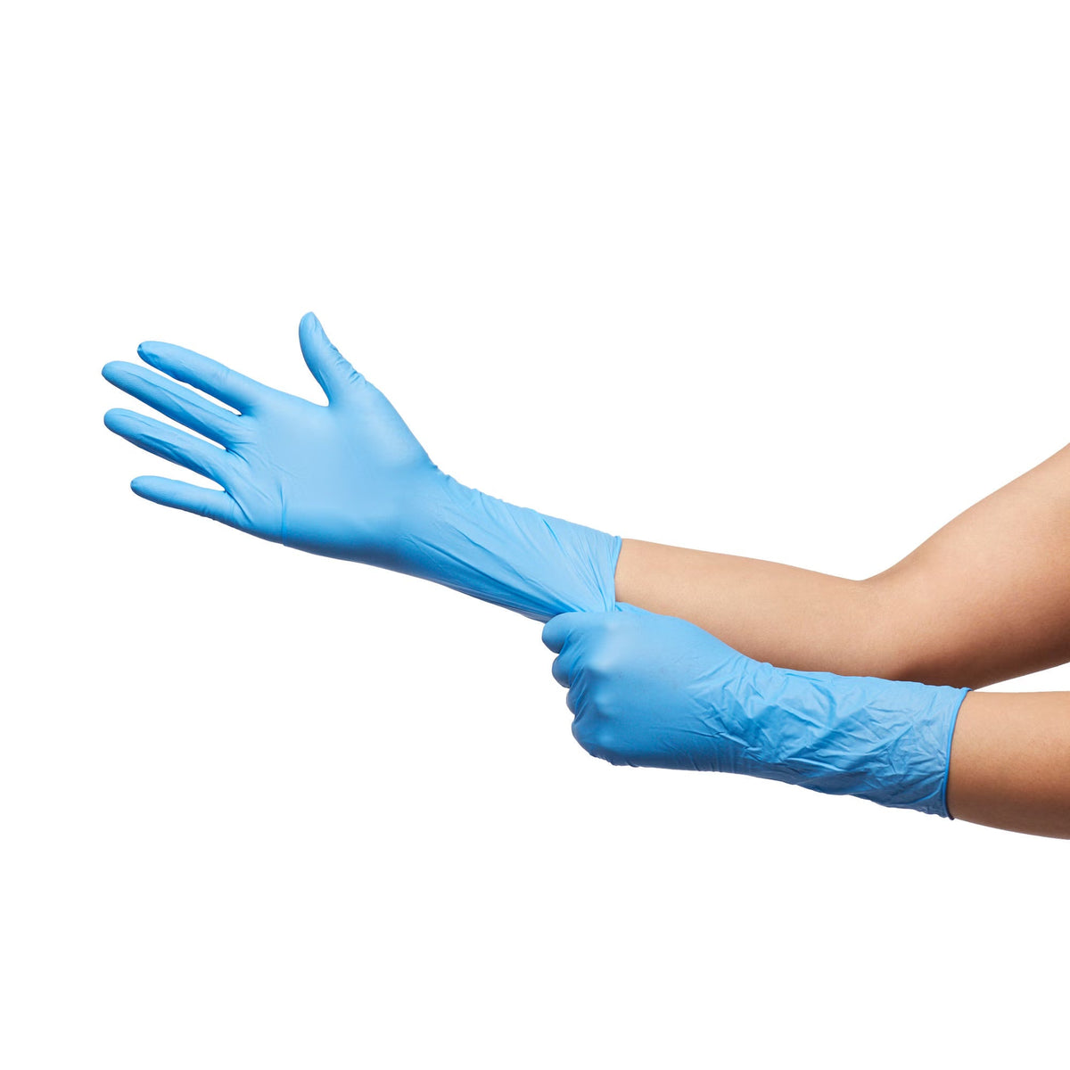 McKesson Confiderm 6.5 CX Nitrile Exam Gloves, Powder-Free, Blue - 14-674C-Box - LL Medico