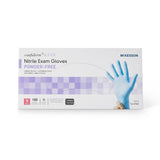 McKesson Confiderm 6.5 CX Nitrile Exam Gloves, Powder-Free, Blue - 14-674C-Box - LL Medico