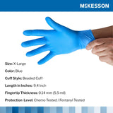 McKesson Confiderm 6.8C Nitrile Exam Gloves, Blue - 14-6N661C-Box - LL Medico