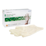 McKesson Confiderm CL Latex Exam Gloves, Powder-Free, Non-Sterile, Textured Fingertips, Standard Cuff, Ivory - 14-422 - LL Medico