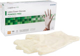 McKesson Confiderm CL Latex Exam Gloves, Powder-Free, Non-Sterile, Textured Fingertips, Standard Cuff, Ivory - 14-422 - LL Medico