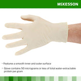 McKesson Confiderm Latex Exam Glove, Extra Large, Ivory - 14-320-Box - LL Medico