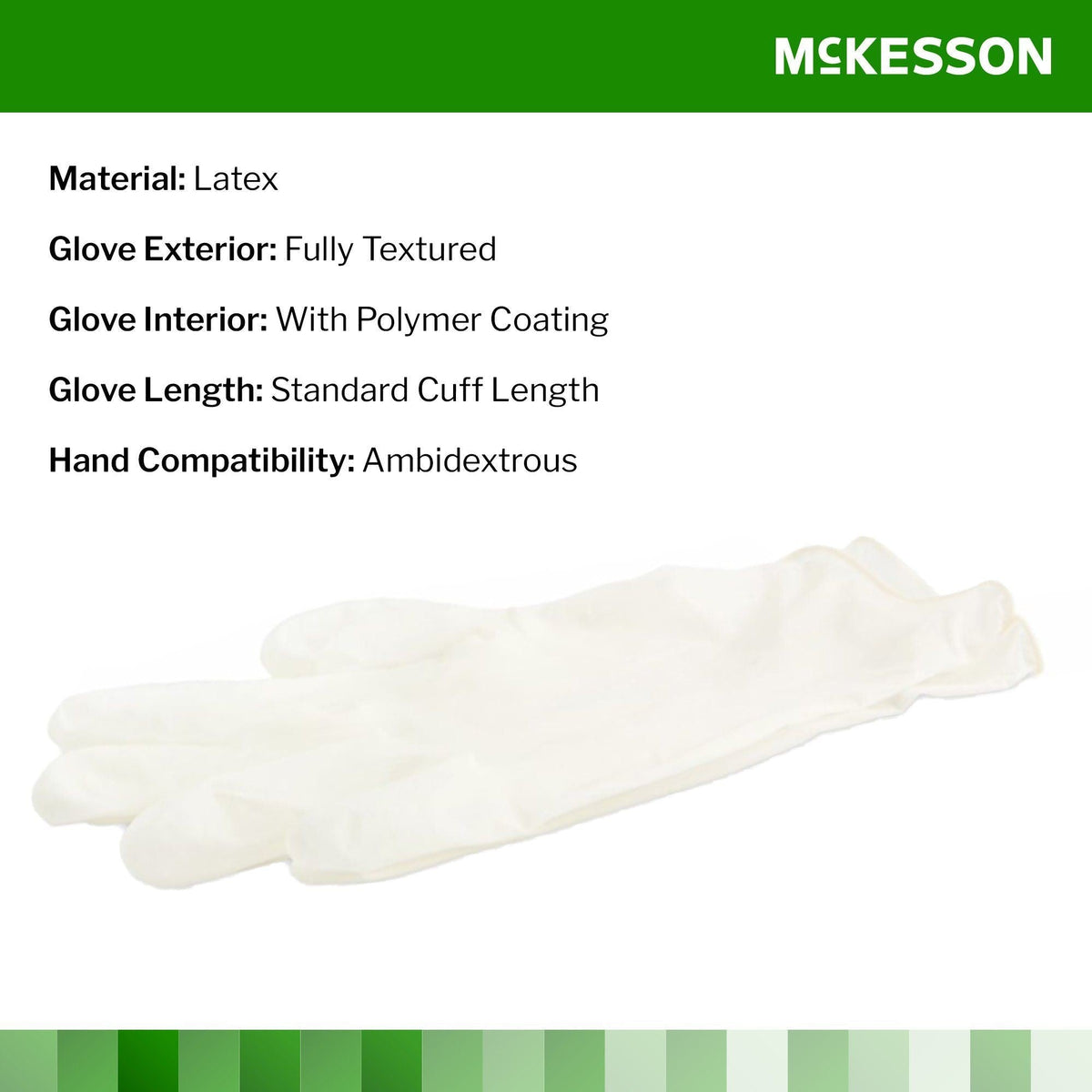 McKesson Confiderm PC Latex Exam Gloves, Powder-Free, Extra Small - 14-1380-Box - LL Medico