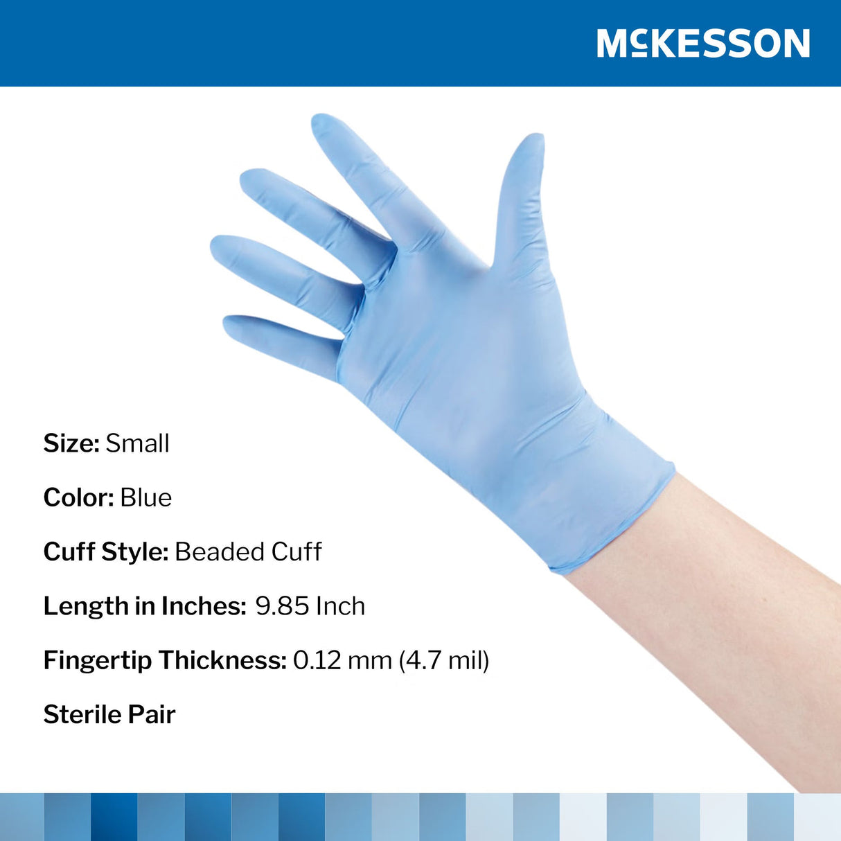 McKesson Confiderm STR Sterile Nitrile Exam Gloves, Powder-Free - 14-6NSTR2-Pair - LL Medico