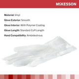McKesson Confiderm Vinyl Exam Glove, Extra Large, Clear - 14-170-Box - LL Medico