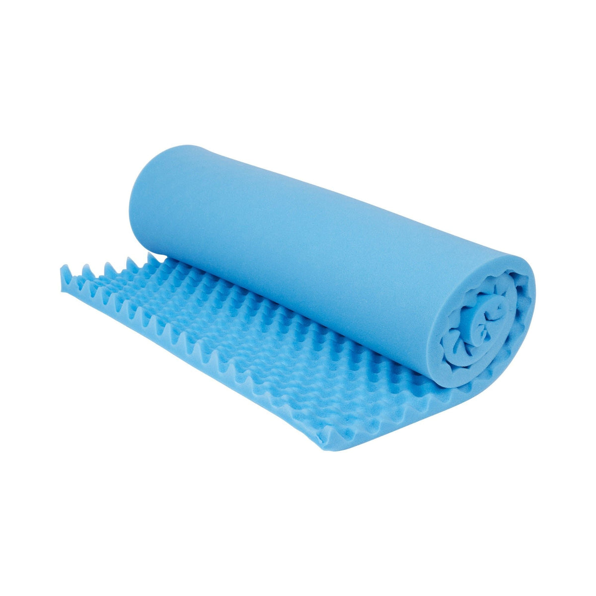 McKesson Convoluted Foam Mattress Overlay, 72" L x 33" W x 2" H, Blue - 136-74806-Single - LL Medico
