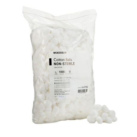 McKesson Cotton Balls Non-Sterile, Large - 16-9152-Box - LL Medico