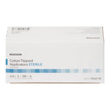 McKesson Cotton-Tipped Applicators Sterile, Plastic Shaft, 6 In - 13262-2S-Box - LL Medico