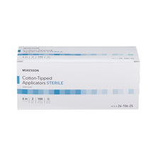 McKesson Cotton-Tipped Applicators Sterile, Wood Shaft, 6" - 24-106-2S-Box - LL Medico