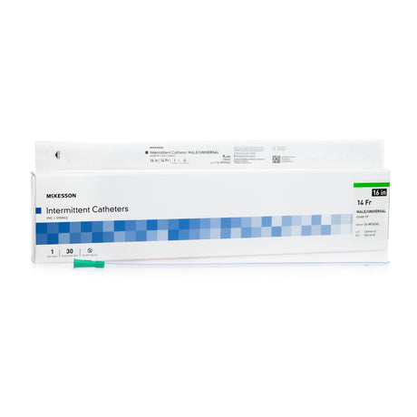 McKesson Coude Tip PVC Urethral Catheter, Male/Universal - 16-M1614C-Box - LL Medico