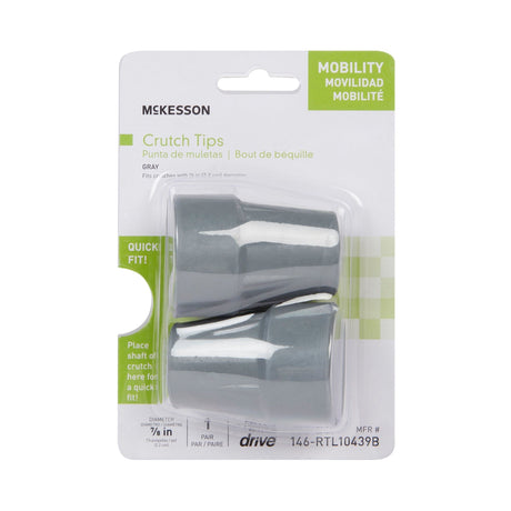 McKesson Crutch Tip, 7/8" Diameter - 146-RTL10439B-Box - LL Medico