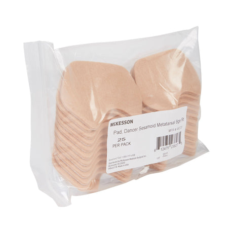 McKesson Dancer Sesamoid Metatarsal Pad, Beige, Right Foot - 49225-Bag - LL Medico