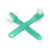 McKesson Denture Brush Two-Sided, Green, 4.25" - 16-TBDEN-Single - LL Medico
