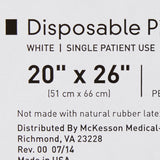 McKesson Disposable Bed Pillow, Single Patient Use, 20" x 26", White - 41-2026-F-Single - LL Medico