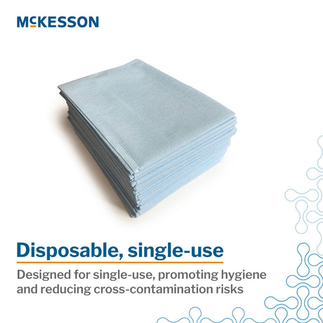 McKesson Disposable Pillowcase, Blue, Standard, 21" x 30" - 16-JCPM8-Case - LL Medico
