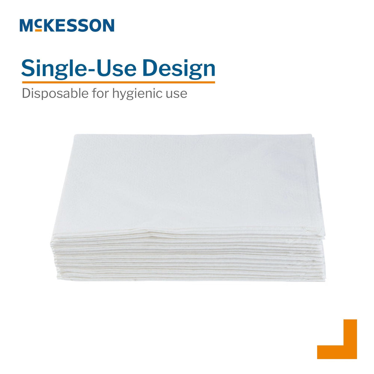 McKesson Disposable Pillowcase, Standard White, 21" x 30" - 18-917-Case - LL Medico