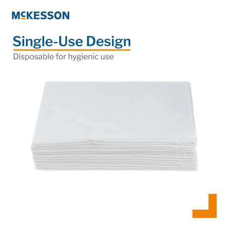 McKesson Disposable Pillowcase, Standard White, 21" x 30" - 18-917-Case - LL Medico