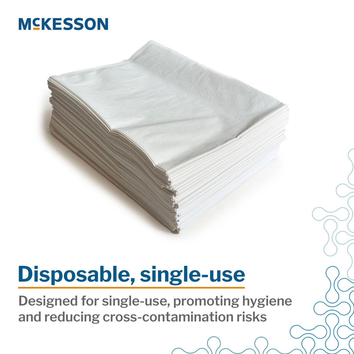McKesson Disposable Pillowcase, White, Standard, 21" x 30" - 16-JCPM5-Case - LL Medico