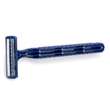 McKesson Disposable Razor, Twin Blade, Ribbed Handle, Lubricated Strip - 16-RZ11-Pack - LL Medico