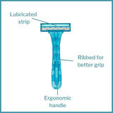 McKesson Disposable Razors Triple Blade - 16-RZ15-Single - LL Medico