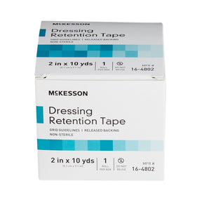 McKesson Dressing Retention Tape, Non-Sterile, 2 In x 10 Yds - 16-4802-Box - LL Medico