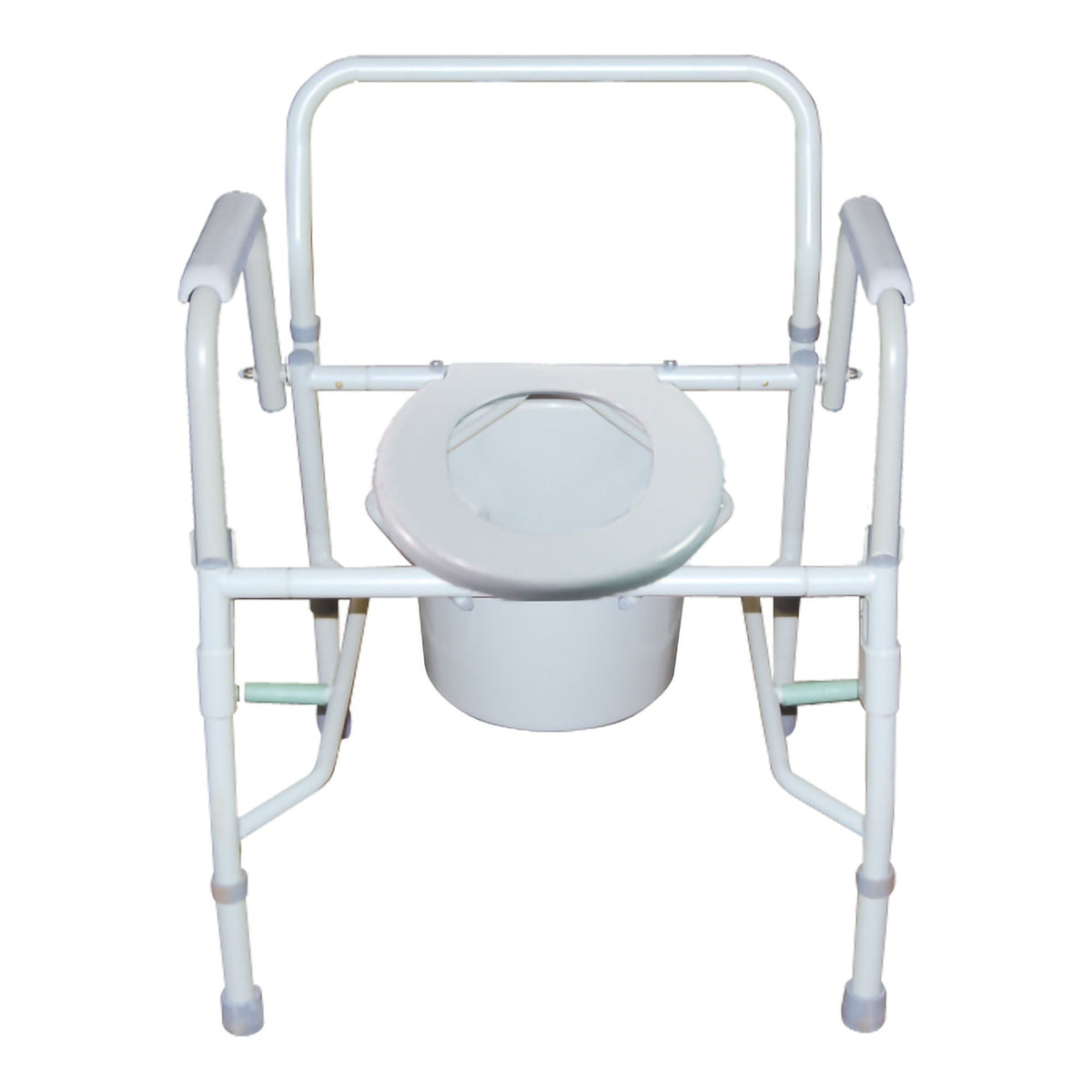 McKesson Drop-Arm Commode Chair, 13.75" Seat Width, 300 lb Capacity - 146-11125KD-1-Case - LL Medico