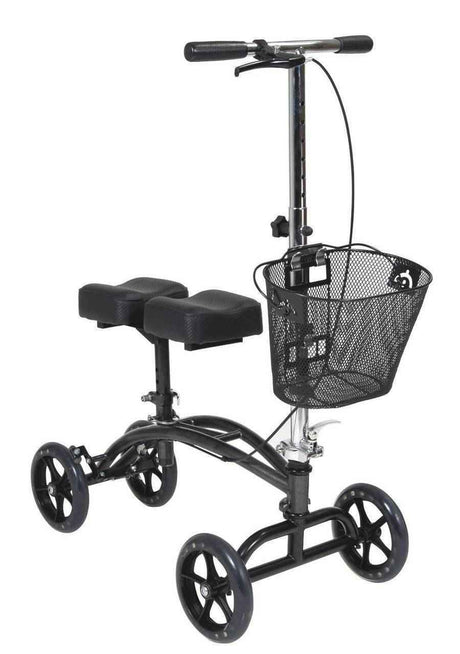 McKesson Dual Pad Steerable Knee Walker with Basket - 146-796 - LL Medico