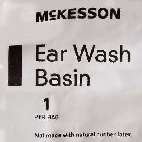 McKesson Ear Basin, Kidney, Reusable, White, Non-Sterile - 140-1-Bag - LL Medico