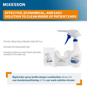 McKesson Ear Wash System Kit with Rigid Tube and 23 Ear Tips - 140-4-Box - LL Medico