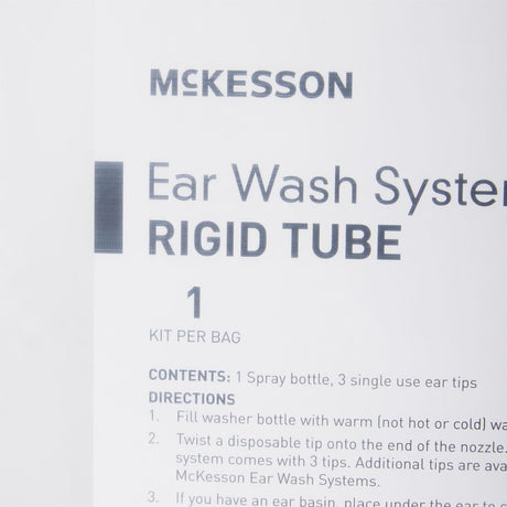 McKesson Ear Wash System Rigid Tube, Spray Bottle and Three Ear Tips - 140-5-Box - LL Medico