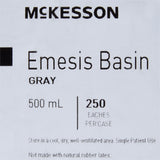McKesson Emesis Basin, Plastic, Graphite, 16 oz, 8.5" x 4" x 2" - 56-80327-Single - LL Medico