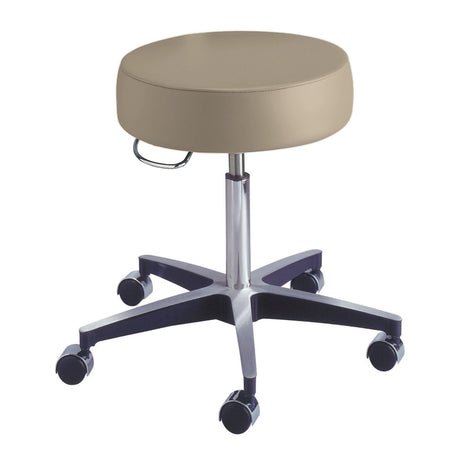 McKesson Exam Stool, Backless, Pneumatic Height Adjustment, Clamshell, 5 Casters - 81-11001PR57-Single - LL Medico