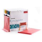 McKesson Exercise Resistance Band, Red, Light, 5" x 50 Yard - 169-5222-Single - LL Medico