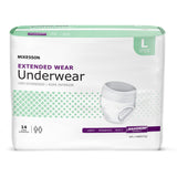 McKesson Extended Wear Underwear - UWEXTLG-Pack - LL Medico