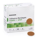 McKesson Fabric Adhesive Spot Bandage, Sterile, Tan, 1" - 16-4812-Box - LL Medico
