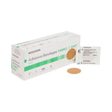 McKesson Fabric Adhesive Spot Bandage, Sterile, Tan, 1" - 16-4812-Box - LL Medico