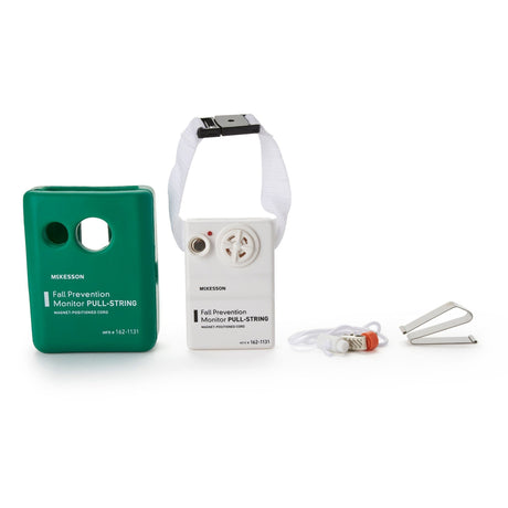McKesson Fall Prevention Monitor with Pull-String, White / Green - 162-1131-Single - LL Medico