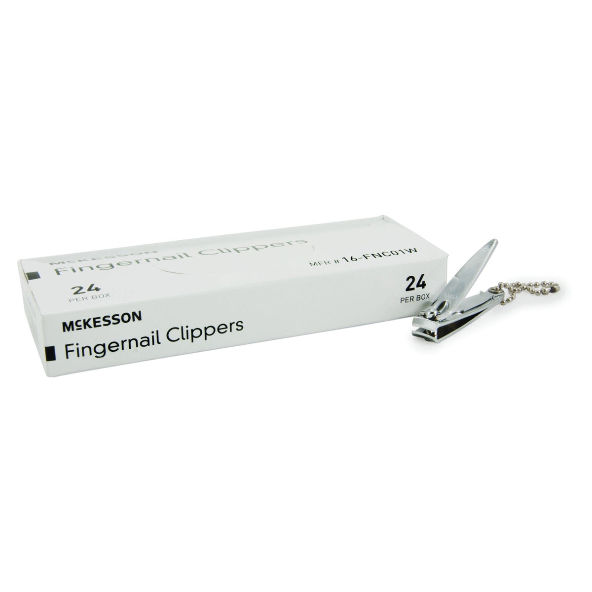 McKesson Fingernail Clippers, Thumb Squeeze Lever - 16-FNC01J-Single - LL Medico