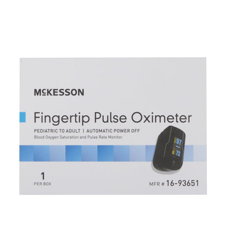 McKesson Fingertip Pulse Oximeter, OLED Display - 16-93651 - LL Medico