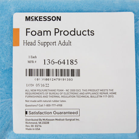 McKesson Foam Head Positioner, 9" x 8" x 4.5" - 136-64185-Single - LL Medico