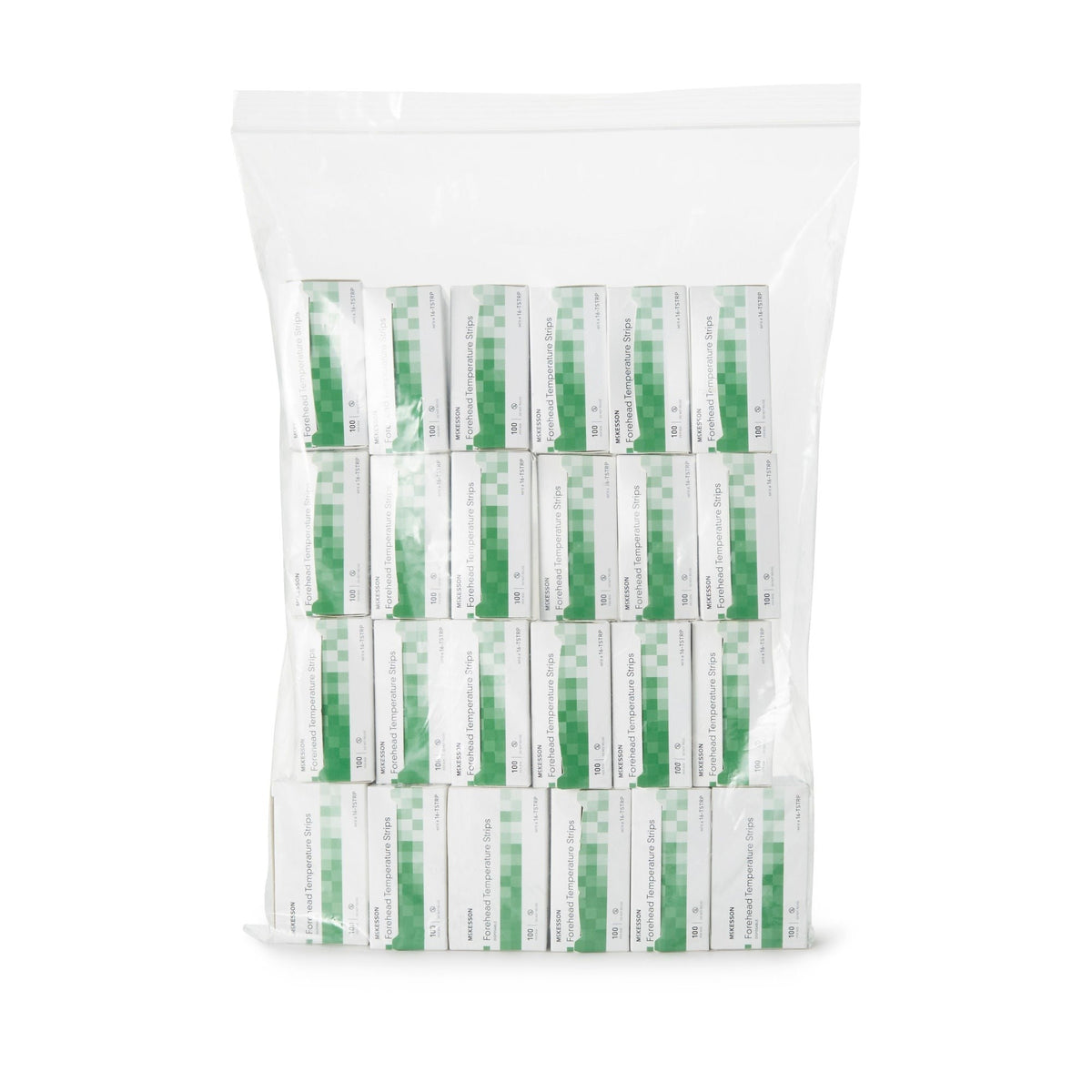 McKesson Forehead Thermometer Strip, 94 to 104 F, 100 Count - 16-TSTRP-Box - LL Medico