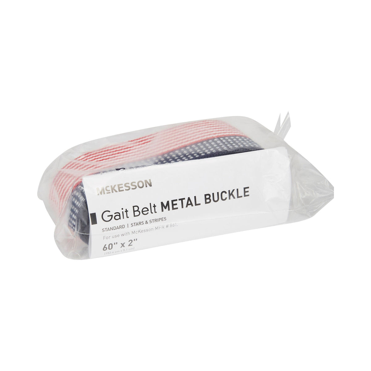 McKesson Gait Belt Stars and Stripes Design, 60" - 861-Single - LL Medico