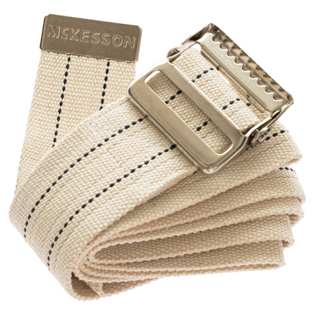 McKesson Gait Belt with White Metal Buckle, 60" Length - 855-Single - LL Medico