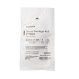 McKesson Gauze Bandage Roll Sterile, 6-Ply Cotton, 4.5 In x 4.1 Yds - 16-4264-Single - LL Medico