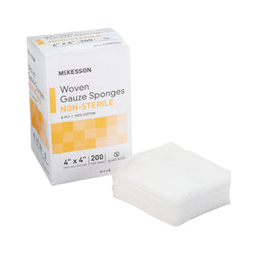 McKesson Gauze Sponge, 8 - Ply, 4x4 Inch Square, Non - Sterile - 44082000-Pack - LL Medico