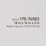 McKesson Gel Foam Seat Cushion, 18" x 16" x 3" - 170-74002-Single - LL Medico