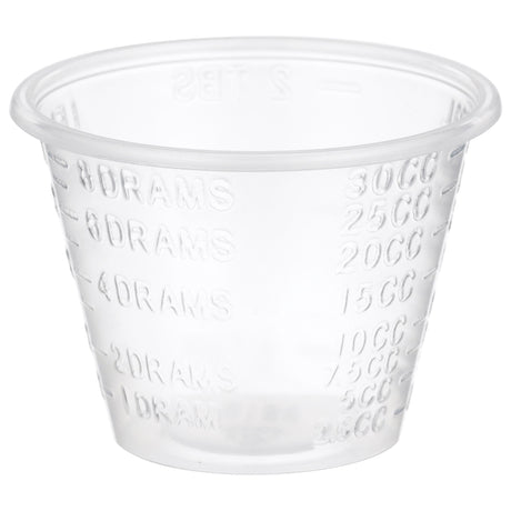 McKesson Graduated Medicine Cup, 1 oz, Clear, Disposable - 16-9505-Sleeve - LL Medico