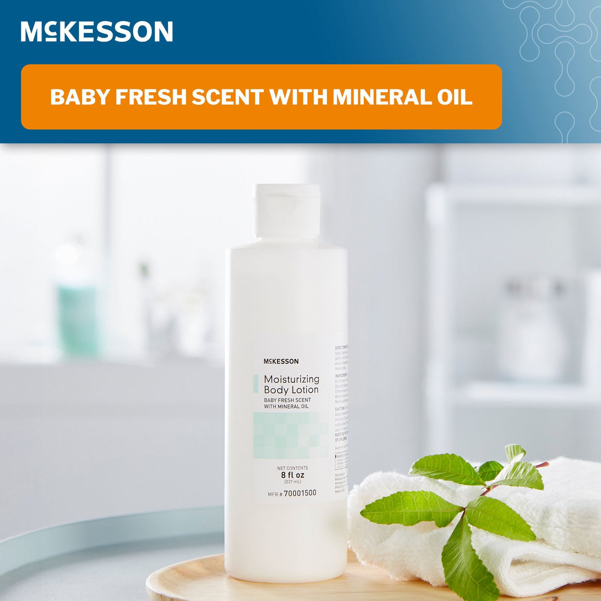 McKesson Hand and Body Moisturizer, 8 oz. Bottle - 70001500-Single - LL Medico